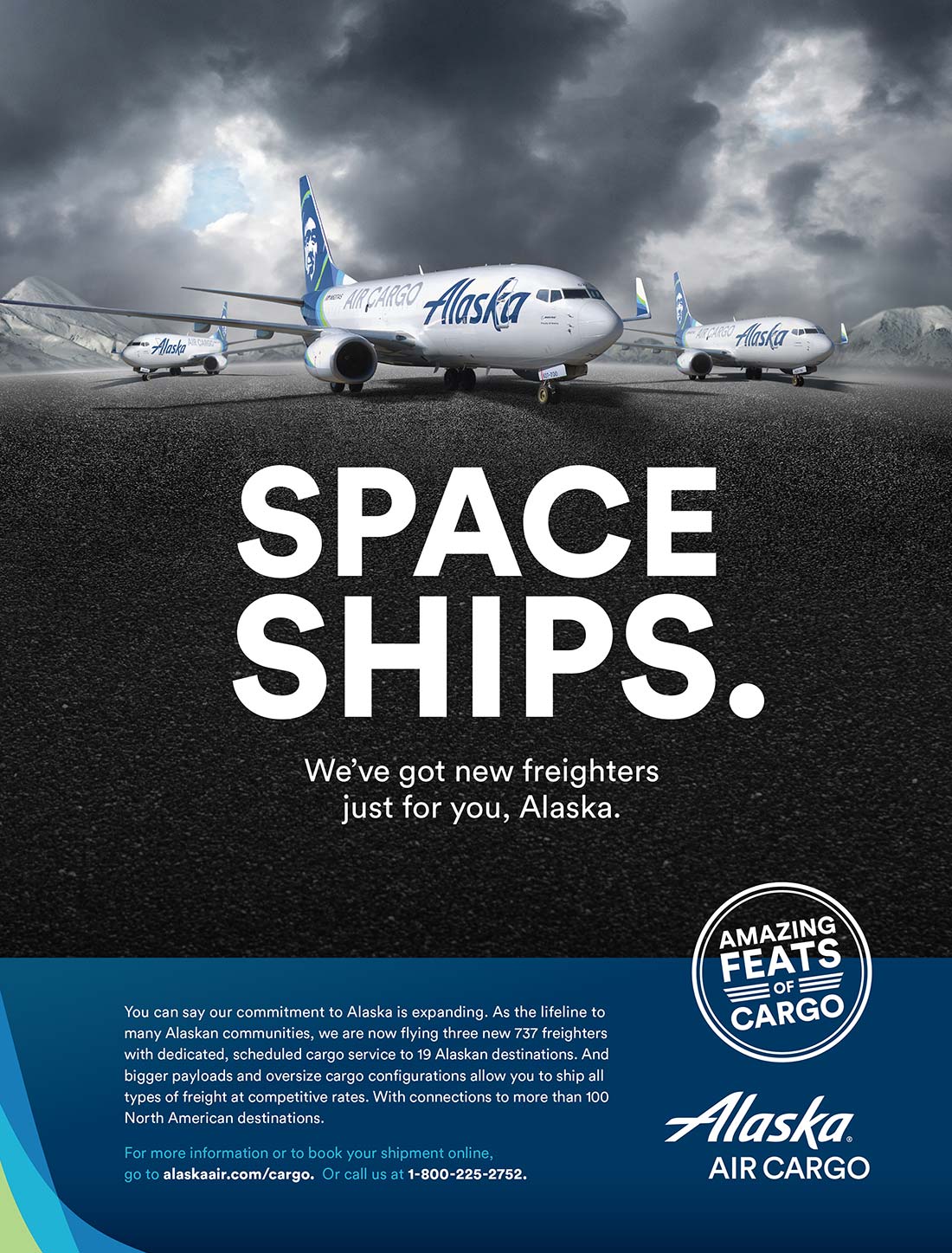 Alaska Air Cargo Space Ships